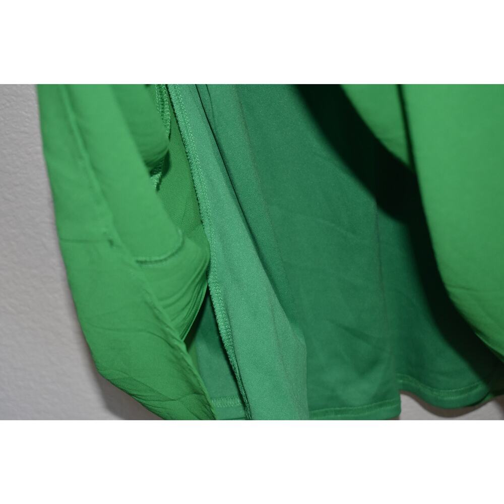 Lulus Chiffon Ruffle Mini Green Dress Size L - Picture 5 of 5